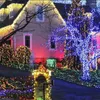 Strängar utomhus solenergi lampor 105ft 310LED Twinkle Waterproof för Xmas Patio Garden Yard Wedding Party Tree Decor