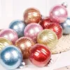Kerstdecoraties bal 8 cm ornamenten boom hanger voor home party decor ornament jaar 2022
