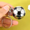 Keychains da Copa do Mundo Metal Football Keychain Pingente Decora￧￣o da cadeia -chave Chave de lembran￧a do Keyring RRA427