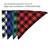 Hundbilsäte täcker 4st Bandanas kostym Justerbara krage Bomullsbibb för hundar och katter Fashion Plaid Pet Grooming Accessories