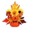 Decorative Flowers Simulation Pumpkin Ornament Autumn Pinecone Berry Decor Po Props For Thanksgiving Home Party