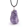 Correntes Tigre Irregular Eye Rose Branca Quartz Amethyst Crystal Stone Pendulum Colar