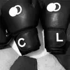 Бокс -перчатки на канале черные ограниченные серии вечеринка Punch Vintage Retro в стиле взрослой размер играет мешки с песком Parry Mens Women Fight Training Sanda Muay Taa