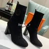 Designer Boots Women Volver Ankle Boot Stretch Sticks Booties Ladies Stirrup Heel Booties Sock Shoes slip-on chunky klackar