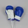 Anahtarlık 2 adet boks eldivenleri asılı ayna kolye araba iç dekor aksesuarları boksör dövüş kulübü eşleşen hediyelik eşya hediyeleri erkekler için anahtarlık