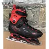 Ice Skates Roller Skate Shoes Inline Skating Wheels Professional Sneakers Rollers For Adult Men Women Outdoor Sports Red Patin L221014