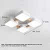 Ceiling Lights Nordic Modern Bedroom Square LED Lamp Simple El Living Room Kitchen Bathroom Solid Color Home Decoration Light