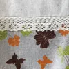 Vorhang im koreanischen Stil, bedruckt, florale Schmetterlinge, Baumwolle, Leinen, Spitzenkante, kurz, für Zuhause, dekorative Trennwand, 40 x 140 cm