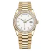 relojes de diamantes para hombre reloj para mujer relojes automáticos moissanite relojes de diseño tamaño 40MM 36MM 904L Pulsera de acero inoxidable Cristal de zafiro Impermeable Orologio.