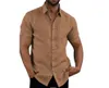 Męskie koszule plus size 4xl 5xl Summer Solid Short-Sleeved Men Shirt Casual Button Up Streetwear Trun-Down Kołnierze Mężczyzna