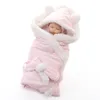 Одеяла пеленание теплый бархатный флис, рожденный мягким одеялом, сплошные постельные принадлежности, набор хлопчатобумажного стега