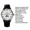ساعة معصم أوتوماتيكية الفخامة القمر البحر Sea-Gull ST2528 حركة السيراميك ياقوت 2022 رجال مشاهدة 316L الفولاذ المقاوم للصدأ wristwatche
