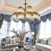 Todos os lustres de cobre europeu sala estar quarto sala jantar lâmpada cristal ouro luxo villa criativo palácio iluminação casa