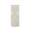 Tapisseries macramé fait à la main tenture murale décoration de la maison bohème tissé pur coton tapisserie décor