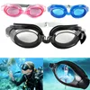 Goggles sile yüzme gözlükleri su geçirmez anti sis seti UV koruma geniş görünümlü ayarlanabilir camlar burun klipsli kulak tıkacı l221028