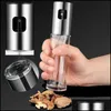 Köksredskapsdelar Köksredskapsdelar Rostfritt stål Olivoljesprutflaska Pump Spray Pot Leakproof Grill BBQ Dispenser Tool Kitchen GAD DH9A4