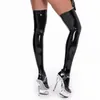 Strumpor hoSiery xxxl plus size oil shiny latex strumpor hög kvalitet pvc wetlook lår kvinnor sexig underkläder pol dance 221102