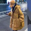 Women039s أسفل Parkas New Winter Women Coat Coat Coat Parkas Super Wooded Superged Stuck Big Pocket Corean Fashion Loose W2804465