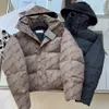 Doudoune femme parkas manteau de mode avec lettre classique à capuche grandes poches vestes hiver chaud court manteau en coton 3 color269r