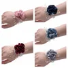 Decorative Flowers Rose Bridal Corsage Bridesmaid Wrist Flower Pearl Bead Wristband For Wedding Dancing Party Decor