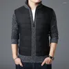 Herrenpullover Herren Strickjacke Persönlichkeit Nähte Reißverschluss Faden Saum Manschette Mode Lässig Winter Verdickung Slim Fit Warme Jacke