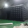 Inflatable Bouncers Large Black Inflatable Cube Wedding Tent Square Gazebo Event Room Big Mobile Portable Night Club Party Pavilion For Outdoor Use