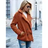 Femmes fourrure mode Faux manteau femmes automne et hiver chaud bouton revers pull ample Cardigan mouton gâteau laine