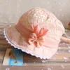 Hats Sun Hat Lace Basin Cap Flower Hollow Baby With Bow Summer Set Cute Princess Girl