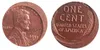 Cabeza de centavo de trigo de EE. UU., 6 uds., Error diferente con un colgante artesanal fuera del centro, accesorios, copia de monedas 293F
