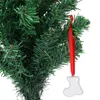 تسامي الفراغ المعدني ميتال شجرة جورب قلادة لطباعة الحرارة الإبداعية ديي الحلي العام الجديد ديكور المنزل