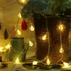 Stringhe LED Ball String Lights Fairy Garland Globe Festoon Wedding Wall Decorazione per feste all'aperto Garden Street Christmas Holiday Light