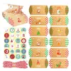 Noel Dekorasyonları Şeker Kutuları Kraft Kağıt Maddi Hediye Kutusu Partisi Dekorasyon Malzemeleri MB