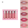 Lip Gloss Natural 5pcs/Set Beauty langdurige matte mini make-up vloeibare lippenstift zachte textuur voor vrouwen