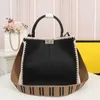 handbag Designer bags High Big Tote Crossbody Handbag Fashion Grain Calf Leather Bag Women Wide Shoulder Strap Ladies Medium Size