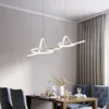 Lampy wiszące nowoczesne lampa LED do pokoju czarny biały złoty metal wiszący lekki jadalnia kuchnia.