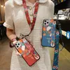 Новые чехлы великолепный корпус Lanyard на запястье для iPhone 11 12 13 14 Pro Max 12mini SE 7 8 плюс XS Soft Phone Delpert Cover Cover