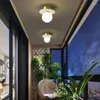 Takbelysning all-copper ljus lyx marmor sovrum lampa personlighet korridor g￥ng