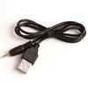 USB A mâle vers DC 2.0x0.6/2.5x0.7/3.5x1.35/5.5x2.1mm, prise d'alimentation, câble de connecteur