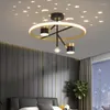 샹들리에 샹들리에 가벼운 검은 별이 빛나는 하늘 거실 침실 식당 집 실내 장식 2022 현대식 LED 천장 램프 비품