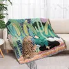 Chaves de cadeira Sofá florestal nórdico cobertor casa decorativa casual leito espalhado toalha ao ar livre acampamento piquenique tapeçaria