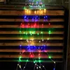 سلاسل 100/200/400 LEDS كرمة فرع الضوء سلسلة 10 2M جنية العطلات شلال ICICLE مصباح لحفل الزفاف شجرة عيد الميلاد جارلاند ديكور