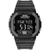 Wallwatches Smael Military Men Watch Sports Watches 50m impermeable Wallwach LED Reloj informal para Relogio Masculino