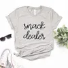 Snack Dealer Women Hipster T camisetas femininas T-shirt Funny Lady Yong Girl 6 Color Top