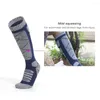 Sports Socks Ski Knee High Compress Winter Athletic Stockings Outdoor Fitness Breathable Quick Dry