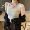 Women's T-Shirt Designer Womens T Shirts Soft Silk Knits Sleeveless Tank Woman Tees Vest Women Slim Vests Shirt Design Summer Lady Short Tops Breathable JBXP