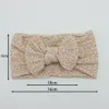 Hair Accessories 5pcsLot Cable Knit Bow Baby Headbands Elastic Nylon Girl Headband For Children Turban born Infant Kids 221101