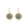 Dingle ￶rh￤ngen Amaiyllis S925 Sterling Silver Light Luxury Retro Portrait Coin Drop Personlighet Fashion Ear Clip Stud