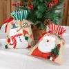 Christmas Decorations Year 2023 Santa Sack Children Xmas Gifts Candy Storage Bag Decoration Linen Stocking