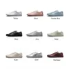أحذية أخرى مسطحة بيضاء جديدة شائعة شائعة للنساء العلامة التجارية الفاخرة من الجلود الأصلية الدانتيل كلاسيكيات الجري الإناث أحذية L221019