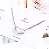 Bracelets de link Simples Moda Lucky Heart Chian Bangles for Women Wedding Jewelry Gifts Pulseira Sab35